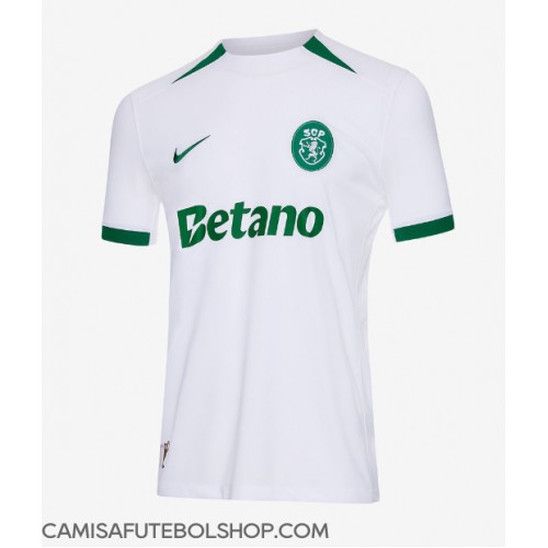 Camisa de time de futebol Sporting CP Replicas 2º Equipamento 2024-25 Manga Curta